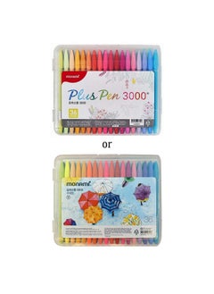 Monami Plus Pen 3000 Felt Tip Pens, Fine Point (0.4Mm), Coloring/Drawing/Journaling, Assorted Colors, 36-Pack  - Image 1