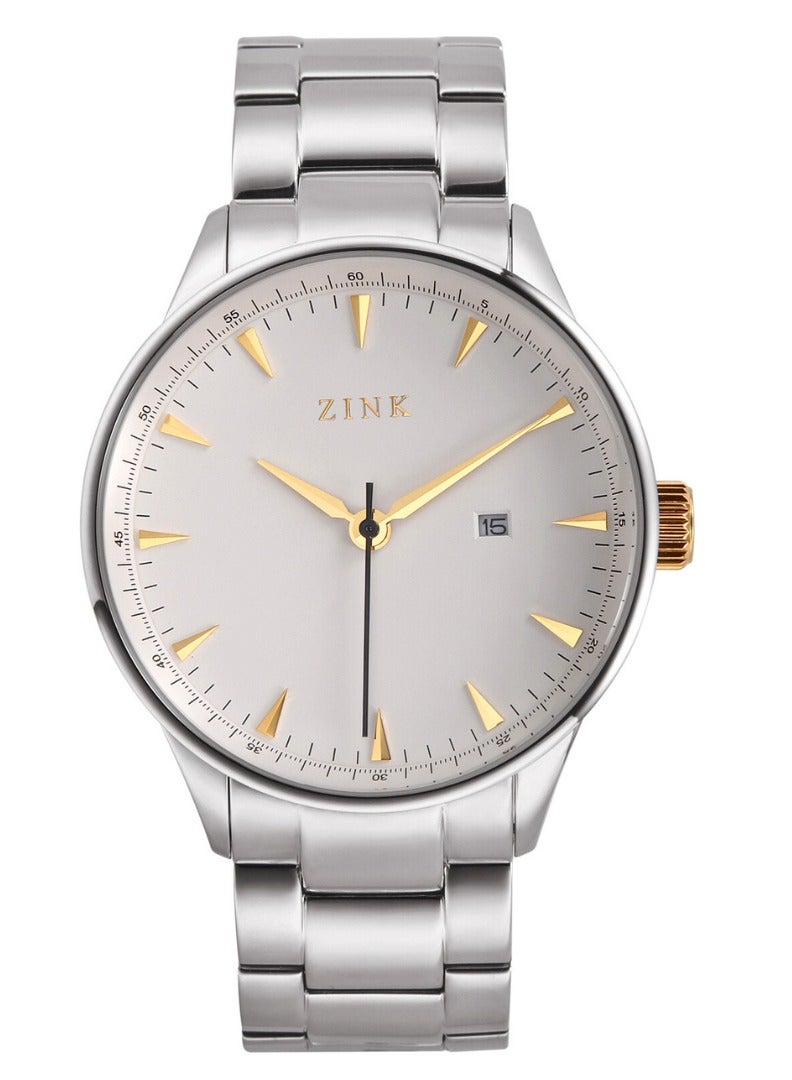 زنك ساعة ZINK ZK127G1SS-T6 الفضية الأنيقة للرجال من الفولاذ المقاوم للصدأ - Image 1