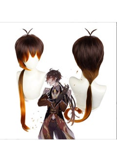 Genshin Zhongli Morax Full Cosplay Outfit Zhong Li costume wig