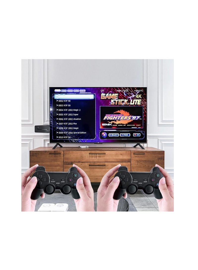 Wireless Retro Game Console, Plug and Play Video Game Stick Built in 10000+ Games,9 Classic Emulators, 4K High Definition HDMI Output for TV with Dual 2.4G Wireless Controllers(64G) - Image 2