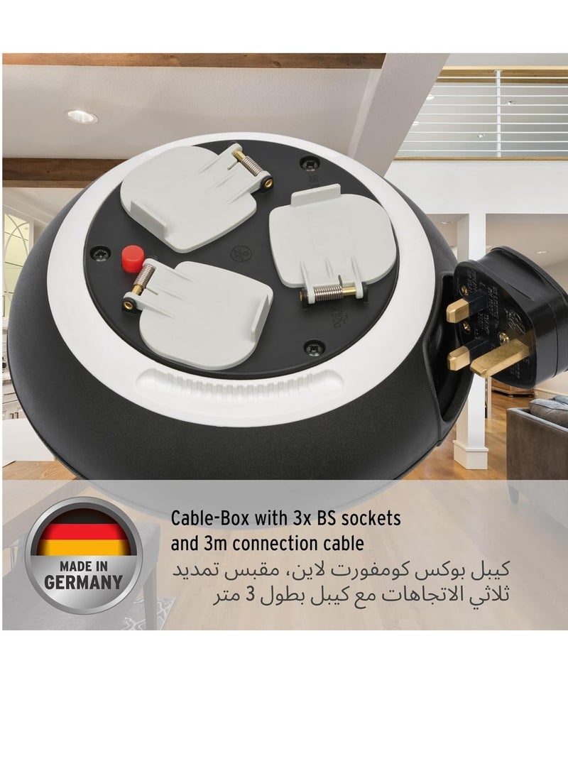 برينينستول بكرة كابل خط ممتازة بـ 3 اتجاهات باللونين الاسود والابيض وطول 3 متر من براننستول  - Image 2
