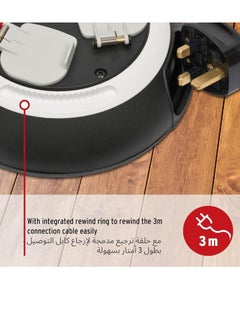 Brennenstuhl Brennenstuhl 3-Way Premium Line Cable Reel Black and White 3m  - Image 4