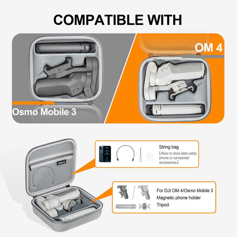 STARTRC OSMO Mobile 4 Case,Waterproof Portable Storge Bag Travel Case for DJI OM 4 / OSMO Mobile 3 Gimbal Stabilizer - Image 2