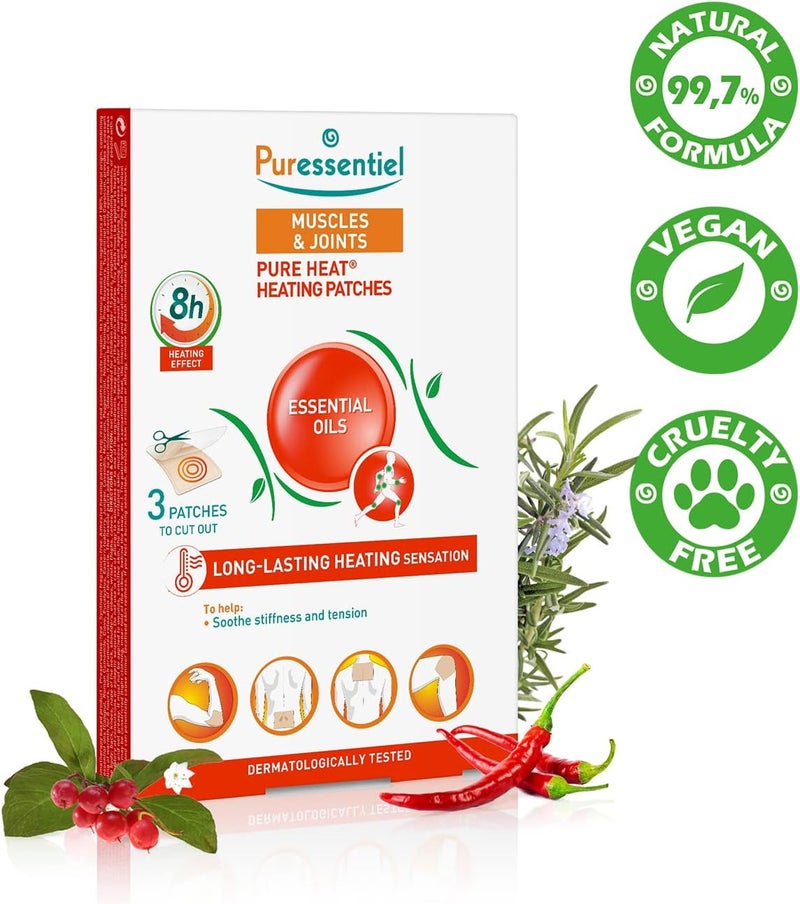 Puressentiel لصقات تسخين العضلات والمفاصل من بويرسنتيل 3 لصقات - Image 2