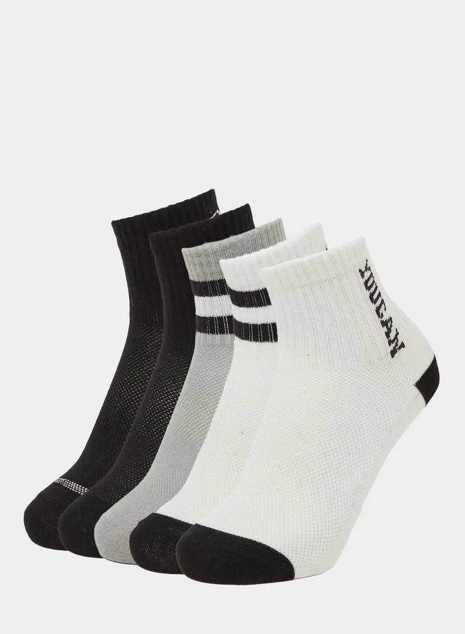 Styli Boys Pack Of 5 - Striped Ankle Socks