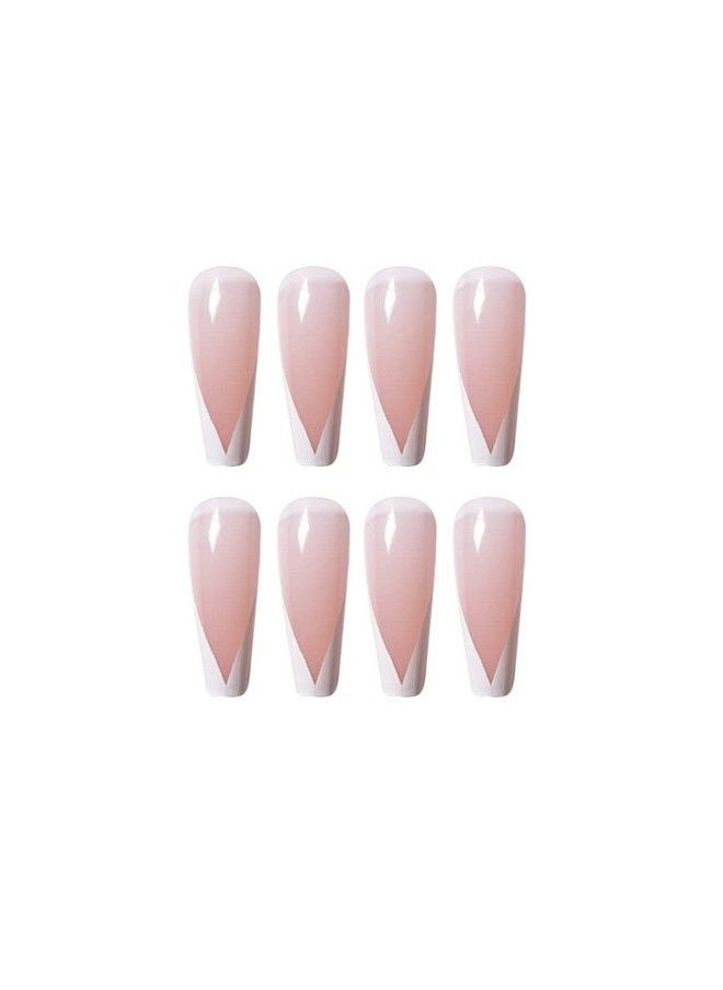 French Coffin Super Glossy Nails Set Of 24 Reusable Uv Treated Gel Finished Presson Nails With Glossy Finish (Glossy Onion Pinkish Nude Base With White Tips) - pzsku/Z3BF47FD968575BDCA469Z/45/_/1690019837/0a5c0f85-8c94-4da2-b4f3-9c7e6032ca56