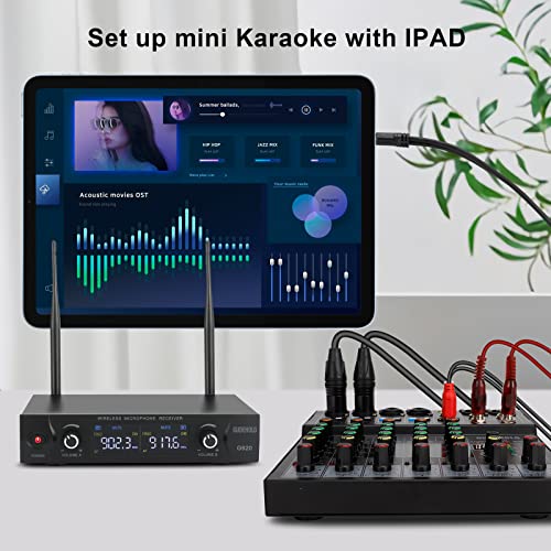 GUDEHOLO 6-Channel Professional DJ Audio Mixer, DJ Controller Sound Mixer DSP 16 Preset Effects, Ideal for Home Party - Image 5