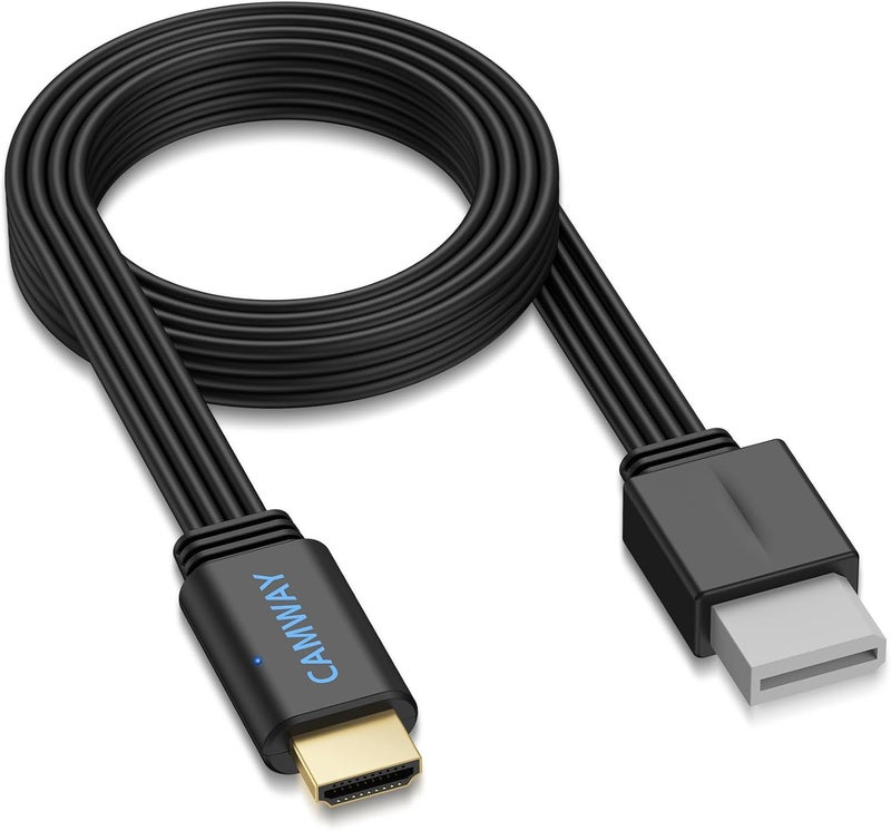 CAMWAY Wii to HDMI Converter - 1080P 5ft Wii HDMI Adapter Male Cable for Full HD Device, Compatible with Wii, Wii U, HDTV, Monitor, Supports All Wii Display Modes,Plug and Play,Black - Image 1