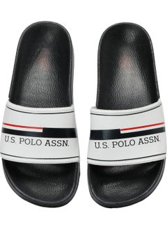 U.S. Polo Assn. Ruge 3fx White-Navy Men's Slippers  - Image 4