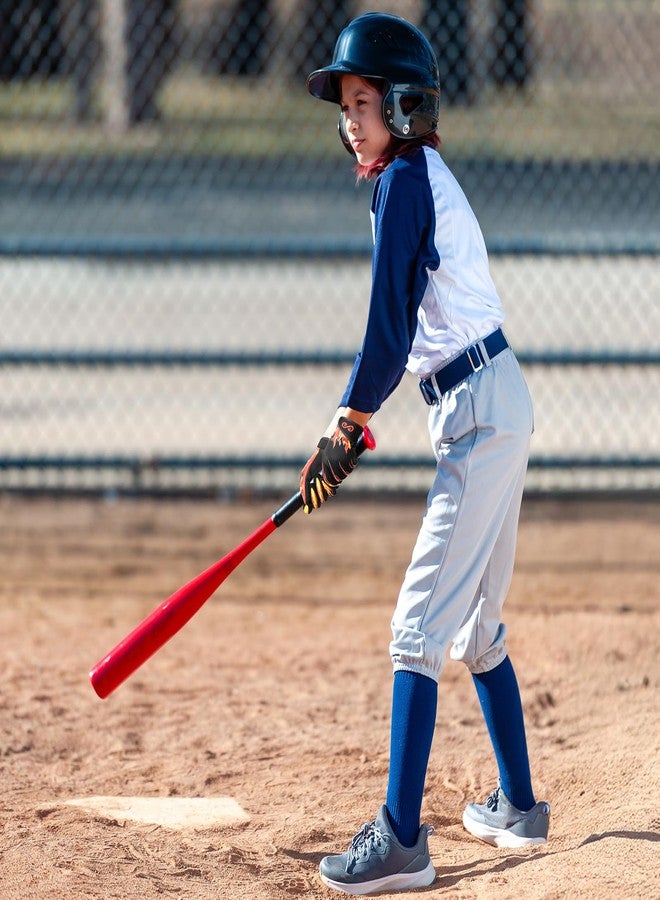 Syltra Kids Baseball Batting Gloves Youth Boys,Softball Batting Gloves Youth with Precise Fit & Peak Performance for Young Athletes, Fire Red Youth XS-S - Image 4