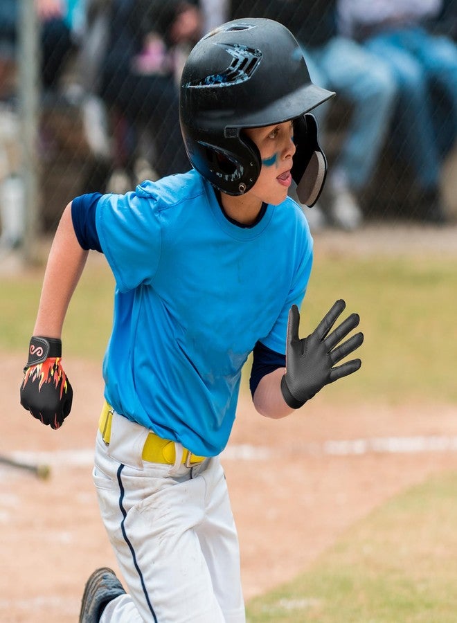 Syltra Kids Baseball Batting Gloves Youth Boys,Softball Batting Gloves Youth with Precise Fit & Peak Performance for Young Athletes, Fire Red Youth XS-S - Image 3