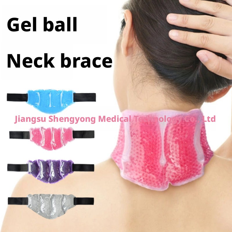 Reusable Neck Ice Pack Gel Beads Cold Hot Therapy - Image 1