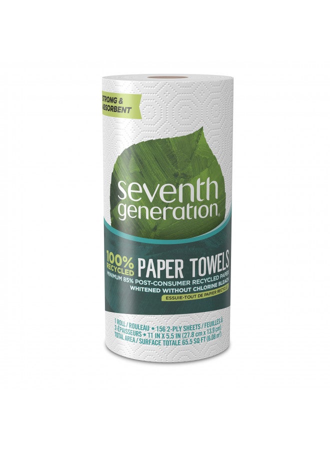 Seventh Generation Paper Towels, 100% Recycled Paper, 2-ply, 1 Roll (Packaging May Vary) - Image 1