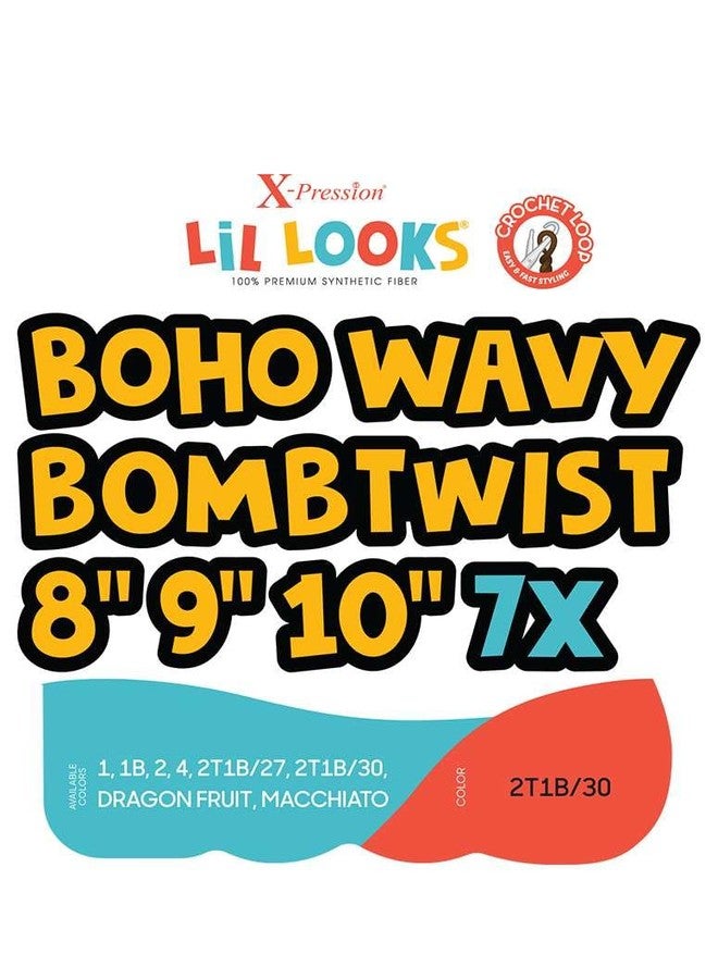 أوتر Outre X-Pression - Lil Looks - Boho Wavy Bomb Twist 8" 9" 10" 7X (أسود فاحم 1) - Image 2