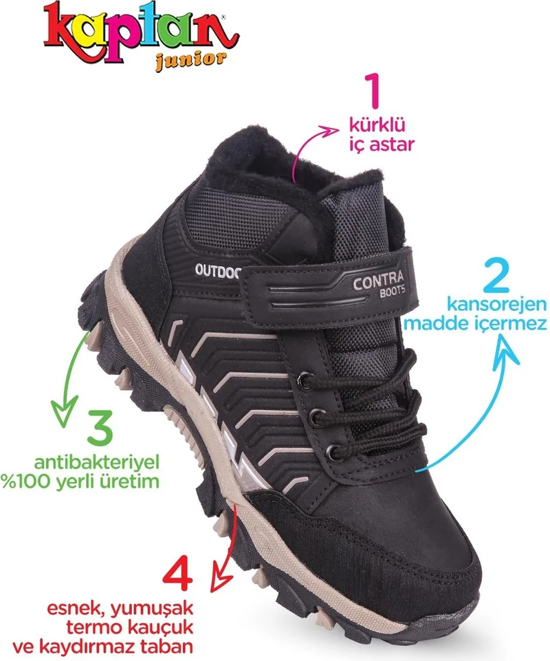 Kaptan Junior Boy Shearling Traking Boot Pctre 500