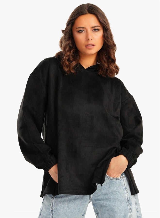 Clue Velvet Lounge Hoodie - Image 1