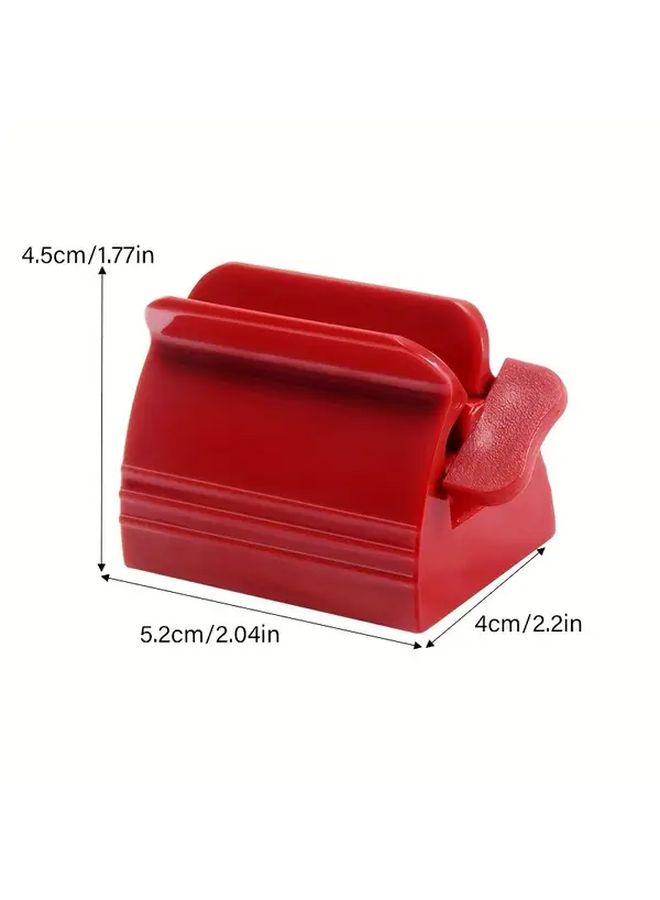 Red Toothpaste Roller Squeezer Easy Sanitary Plastic Tube Dispenser 1pc - Image 3