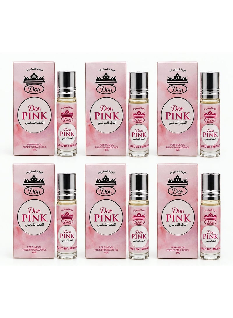 Doon Pink French Fragrance Oil, 6 ml (6 pieces)