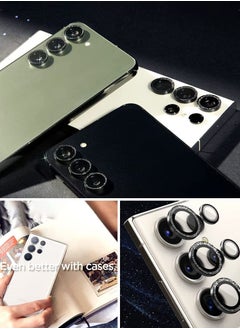 Spigen Glastr Ez Fit Optik Pro Samsung Galaxy S23 Ultra Camera Lens Protector [1 Pack] - Glitter Black  - Image 4