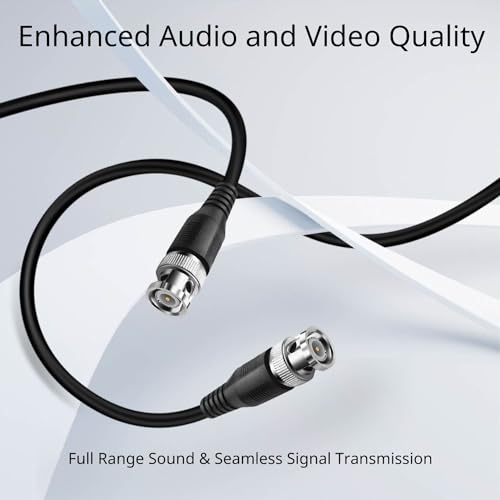 TNP Products TNP SDI Cable Connectors RG6 Coaxial Cable Male to Male - Heavy Shielding, BNC to BNC Cord Connectors, HD SDI BNC Cable, Long Cable Cord, 75 Ohm Cable, 3FT - Image 2