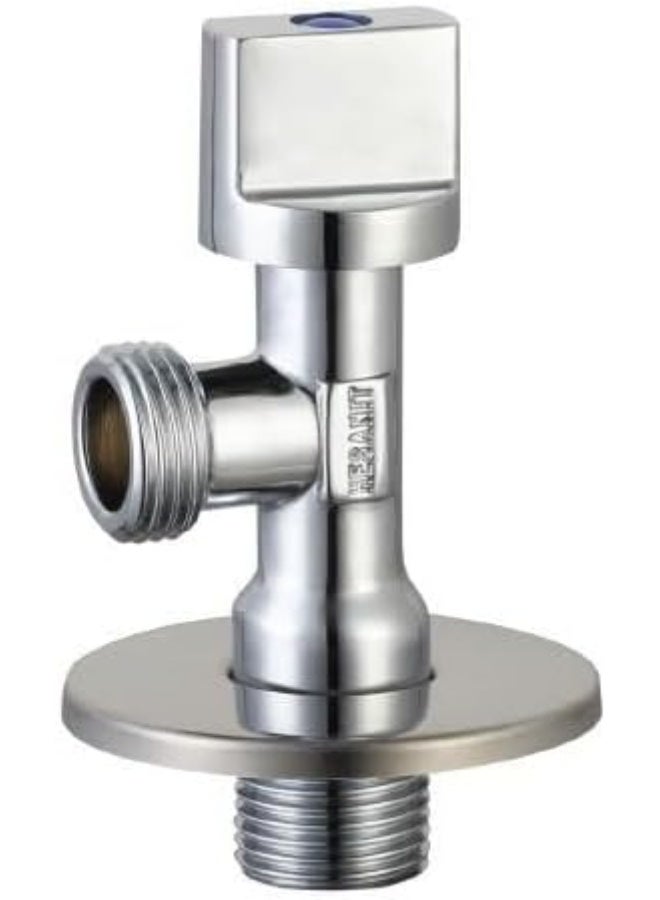 HESANIT High Quality 1/2"x1/2" Brass Angle Valve-Silver - Image 2