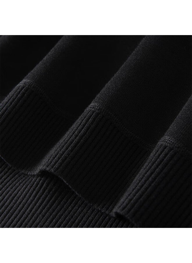 GENIOLAMODE Geniolamode Senma Group Turtleneck Sweater, Men's Inner Wear, Warm Base Layer, Knitted Sweater, Men's Wool Clothing, Black, M  - Image 4