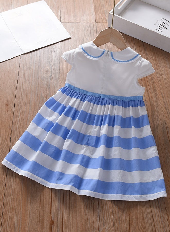 KUYEEBEAR Girls Short Sleeve Striped Dress - Image 2