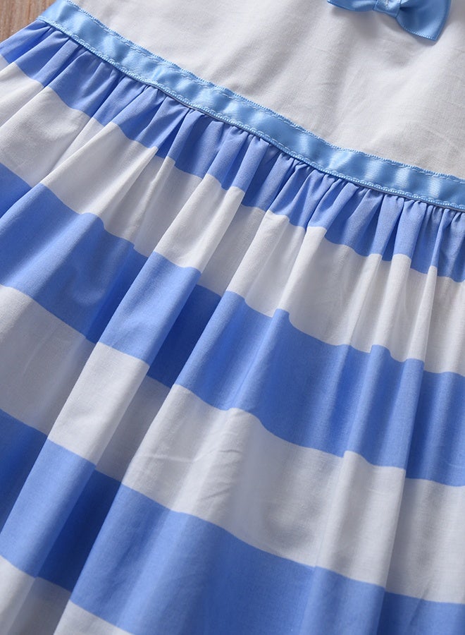 KUYEEBEAR Girls Short Sleeve Striped Dress - Image 4