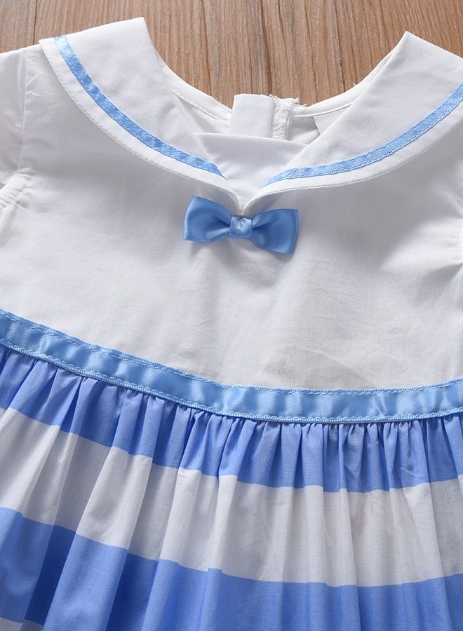 KUYEEBEAR Girls Short Sleeve Striped Dress - Image 3