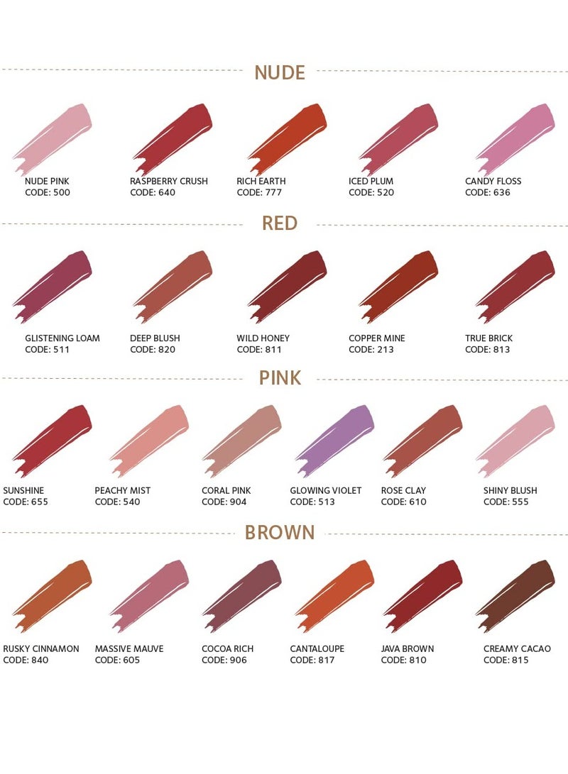 SoulTree Ayurvedic Lipstick True Brick 813 4gm - Image 3