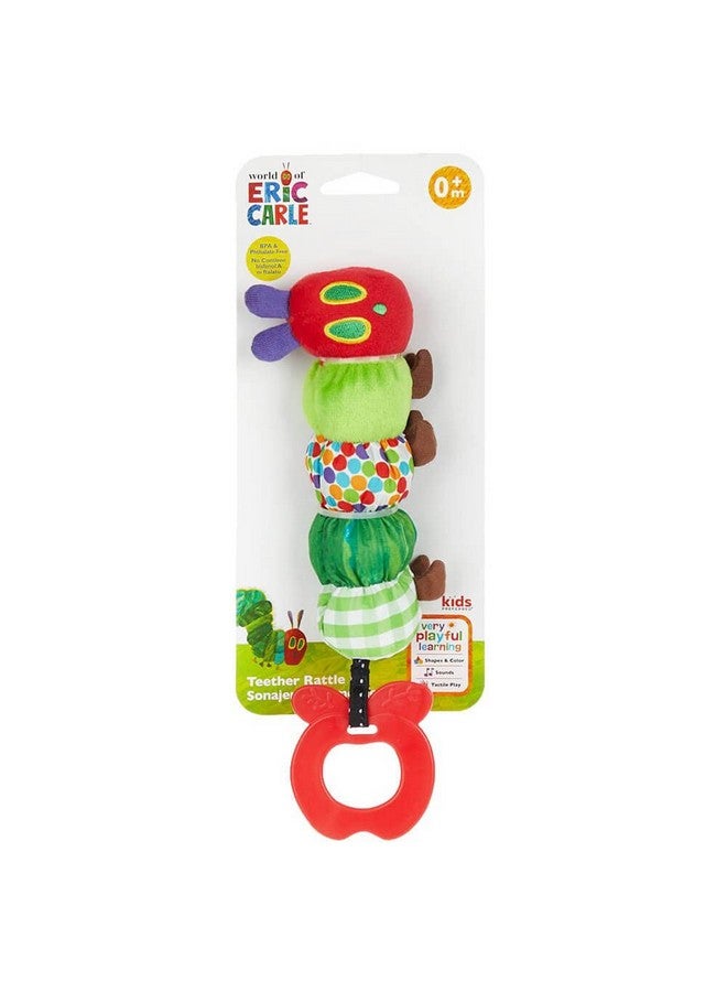 Kids Preferred Teether Rattle World Of Eric Carle The Very Hungry Caterpillar Teething Toy For Babies Multi - Image 1