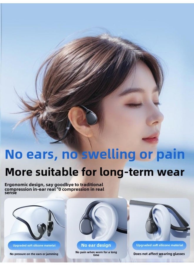 Generic - Computer Wired Headphones Not In Ear Non-Bone Conduction Ear-Hanging Desktop Notebook Painless Headset For Long-term Wear-Color:Newly Upgraded Top Version  Suitable For Apple 5-14/ipad Tablet Series - Image 1