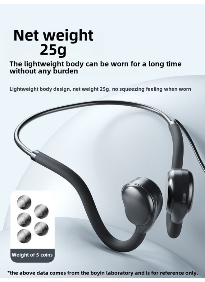 Generic - Computer Wired Headphones Not In Ear Non-Bone Conduction Ear-Hanging Desktop Notebook Painless Headset For Long-term Wear-Color:Newly Upgraded Top Version  Suitable For Apple 5-14/ipad Tablet Series - Image 1