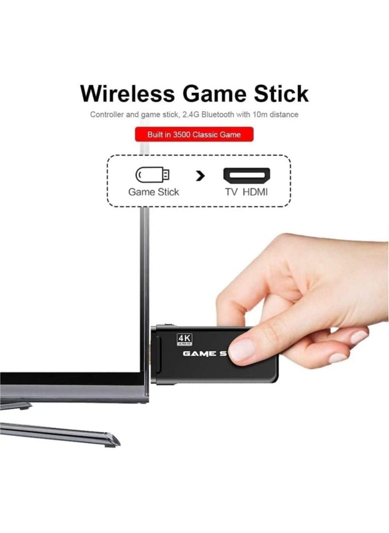 4K Games Wireless USB 10000 Console Classic Game Stick Mini Video Game Console 8 Bit Retro Controller HDMI Output Dual Player