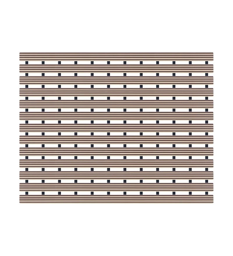 Obsessions Non-Slip Beige PVC Shower Mat for Bathrooms, 47x61 cm Safety & Style - Image 2