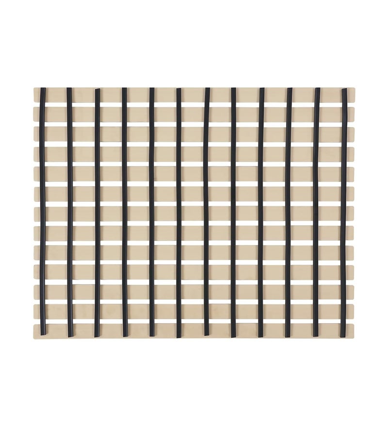 Obsessions Non-Slip Beige PVC Shower Mat for Bathrooms, 47x61 cm Safety & Style - Image 3