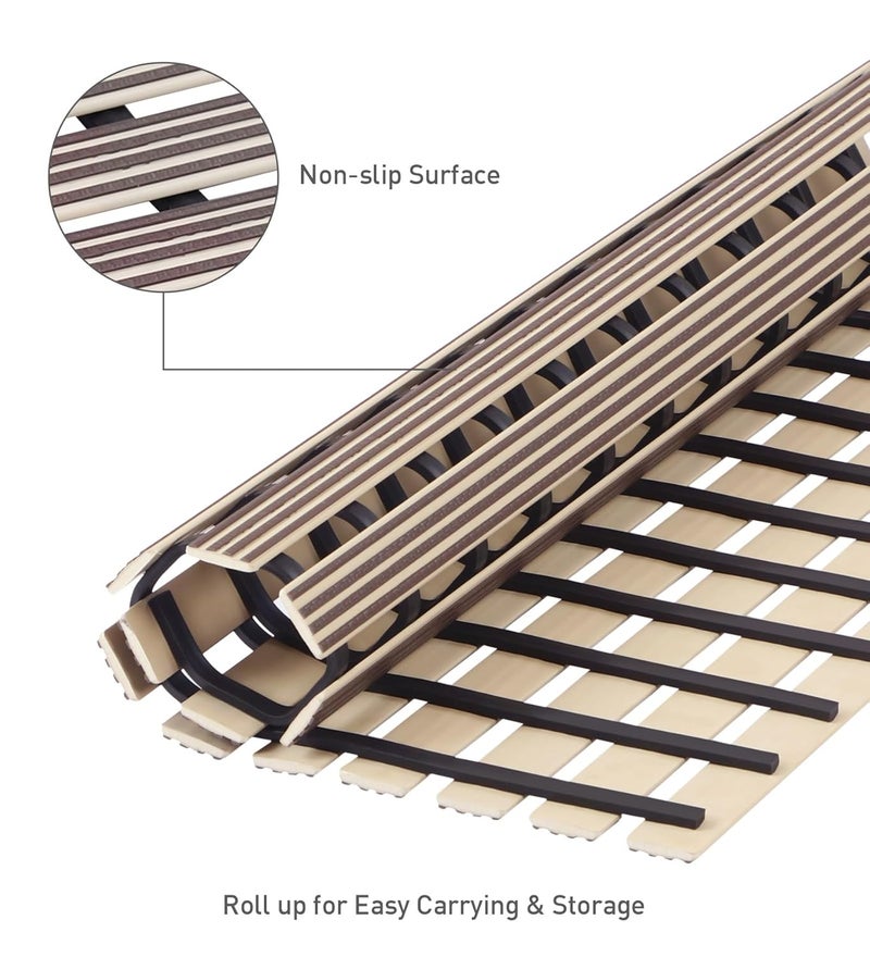 Obsessions Non-Slip Beige PVC Shower Mat for Bathrooms, 47x61 cm Safety & Style - Image 4