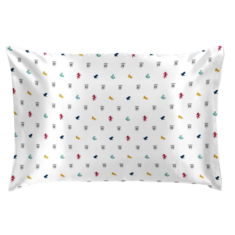 Jay Franco Satin Pillowcase - Standard Size 20x30 Inch Silky Soft Premium Pillow Cover  White - Harry Potter - Image 5