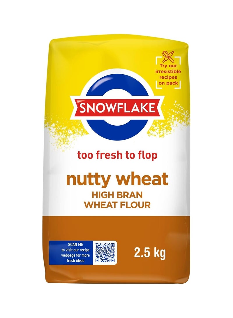 Nutty Wheat, High Bran Wheat Flour, Too Fresh to Flop, 2.5 kg