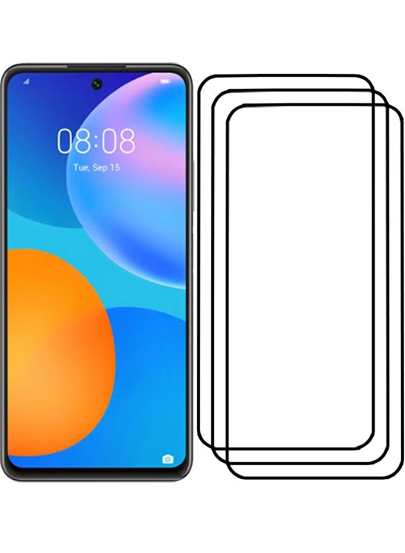 CATANES 3 Pack For Huawei Y7a Screen Protector Tempered Glass Full Glue Back - Image 2
