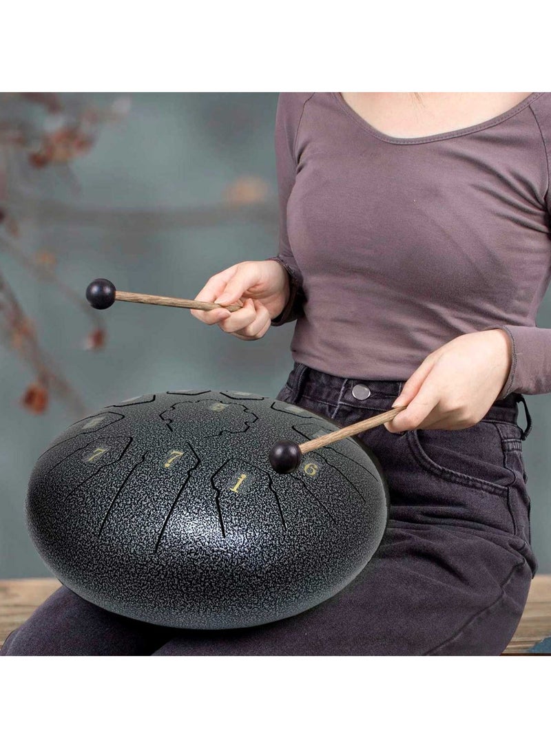 Toyland درام لسان فولاذي 10 بوصة 11 نغمة طنجرة درام بمفتاح دو مجموعة درام فولاذية مع عصي درام ملصقات نوتة أصابع حامل مطرقة وحقيبة عرض - Image 4