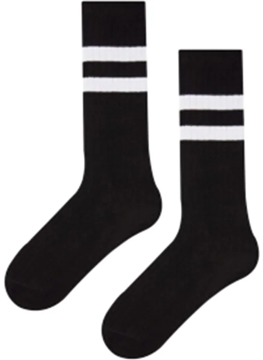 Mem Socks 2-Piece Striped Children's Mid-Head Socks