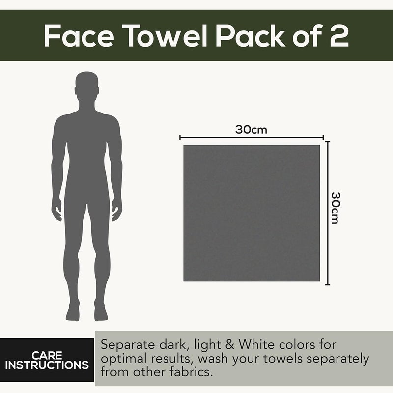 SPREAD SPAIN SPREAD SPAIN 100 Cotton Face Towel Roman Face Towel Set of 2 600 GSM Super Absorbent Soft Quick Dry Towels for Gym Sports Travel Suitable for Acne Prone Skin 30x30cm Pink - Image 5