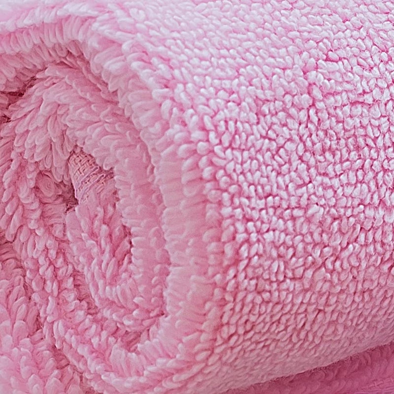 SPREAD SPAIN SPREAD SPAIN 100 Cotton Face Towel Roman Face Towel Set of 2 600 GSM Super Absorbent Soft Quick Dry Towels for Gym Sports Travel Suitable for Acne Prone Skin 30x30cm Pink - Image 2
