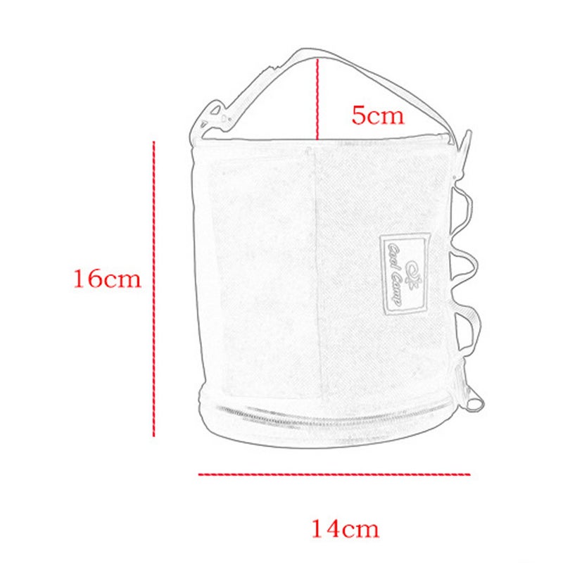 Outdoor Roll Paper Bag Hanging Toilet Paper Holder Multi-functional Tissue Holder for Camping Hiking - Image 4