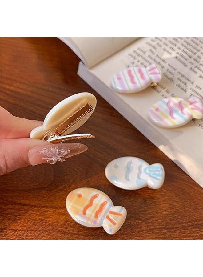 6 قطع من مقاطع شعر الأسماك الصغيرة ، نمط السمك الملون ، مقاطع الشعر المزخرفة بموضوع المحيط ، إكسسوارات الشعر الصغيرة اللطيفة والممتعة ، مناسبة للنساء والفتيات - Image 5