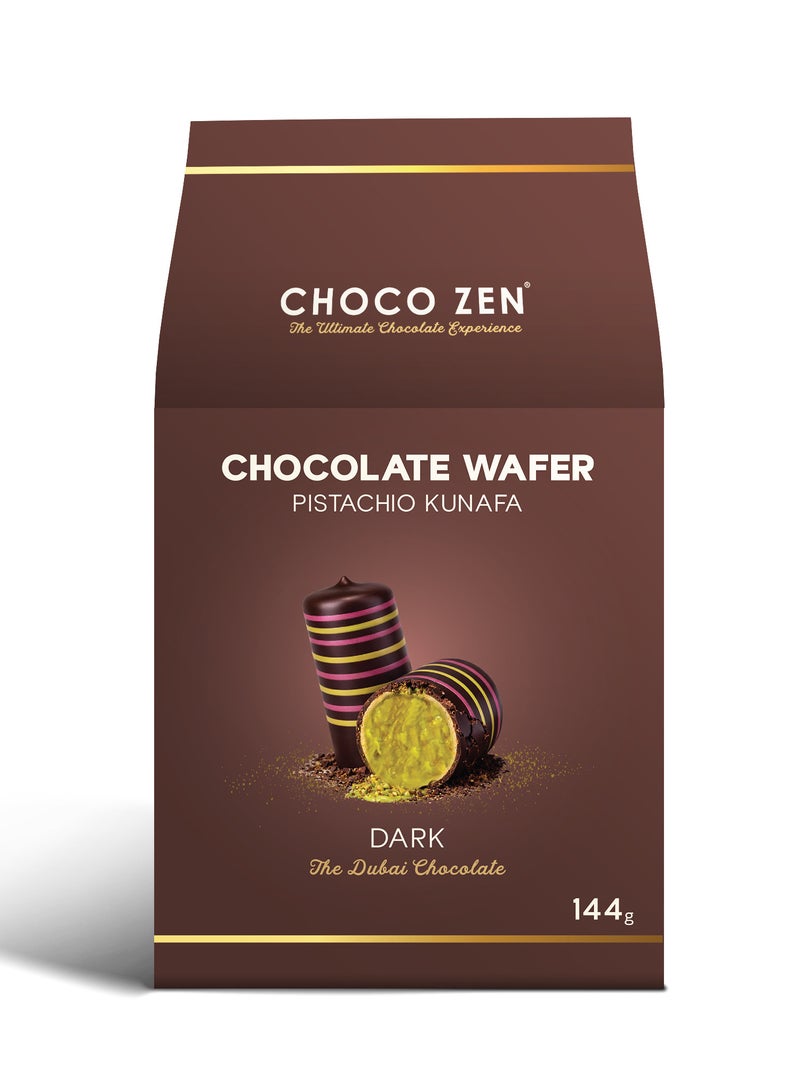شوكو زين بالفستق والكنافة ويفر بالشوكولاتة الغامقة 144 جرام