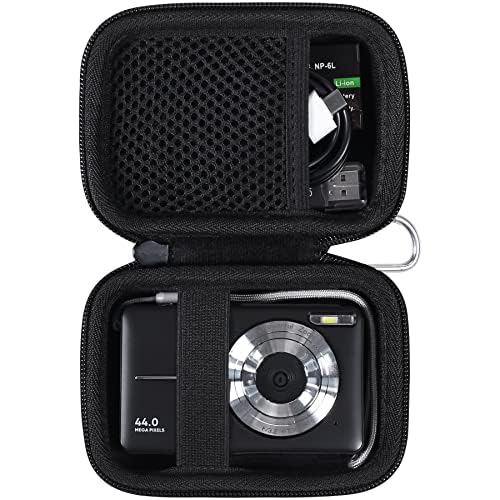 co2CREA Hard Case Compatible with CAMKORY/Lecran/KODAK PIXPRO/VAHOIALD/AiTechny Digital Camera Video Camera, Black - Image 1