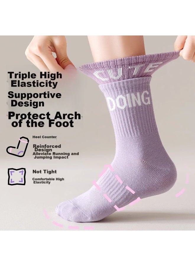 Yimian Autumn And Winter New Children's Socks Mid-calf Girls' Cotton Socks For Older Children - Image 3