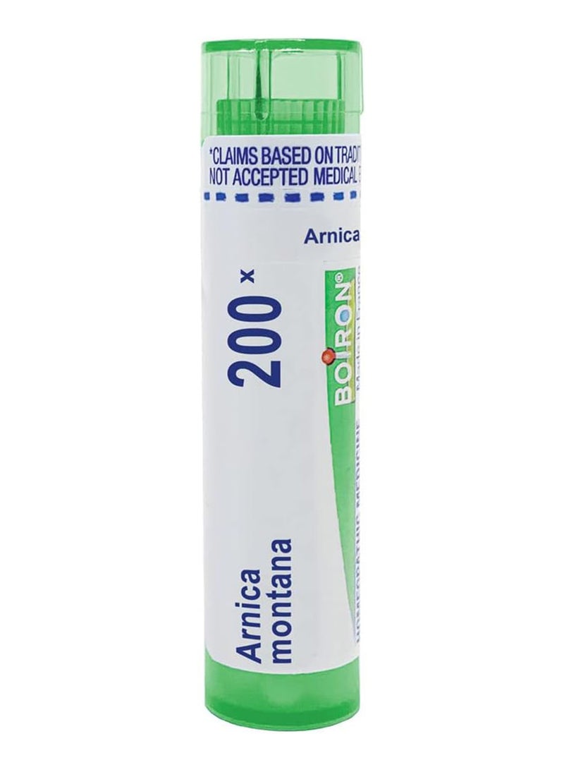 Boiron Arnica Montana 200X For Muscle Pain Stiffness Swelling From Injuries & Bruises 80 Pellets  - Image 1
